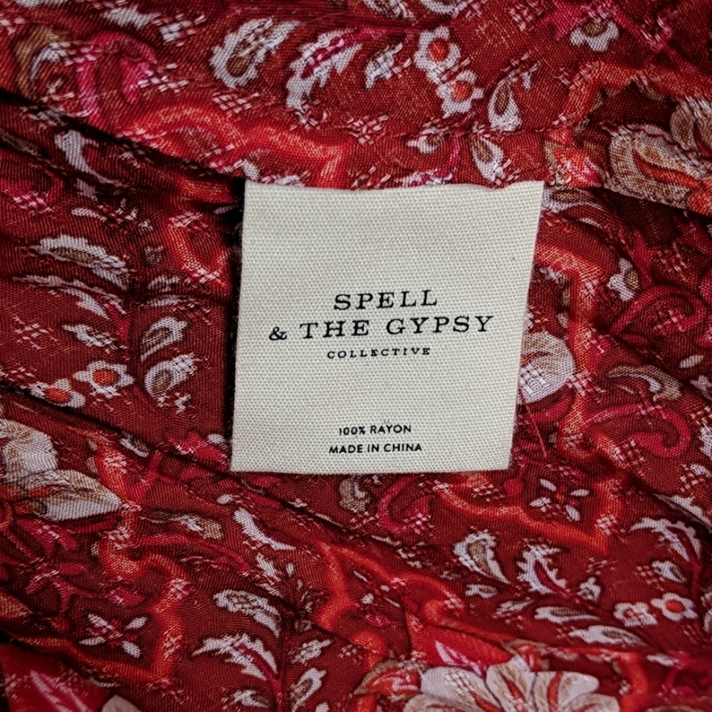 SPELL AND THE GYPSY Jewel Soiree Copper Midi Dress - Picture 3 of 8